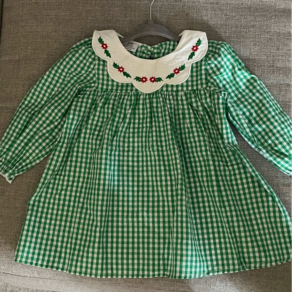 New without tags 12 months long sleeve Christmas dress